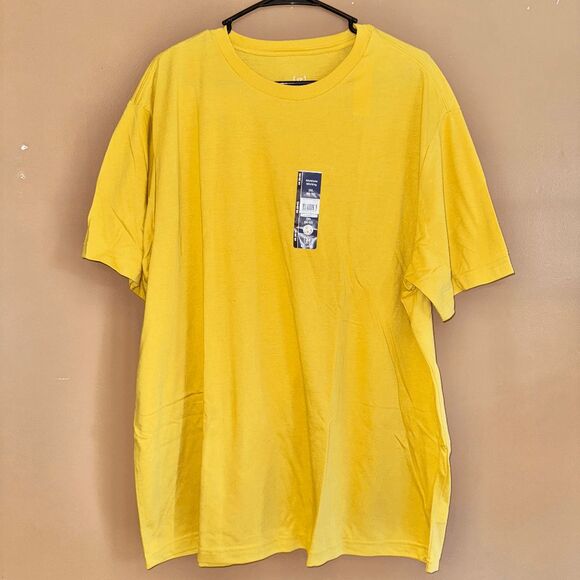 George Men's Short Sleeve Tee T-Shirt Yellow - Size 2XL NWT - Picture 1 of 8